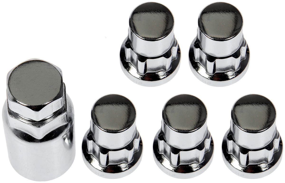 Dorman 712-628 WHEEL NUT LOCK CHROME ACORN SET M14-1.50