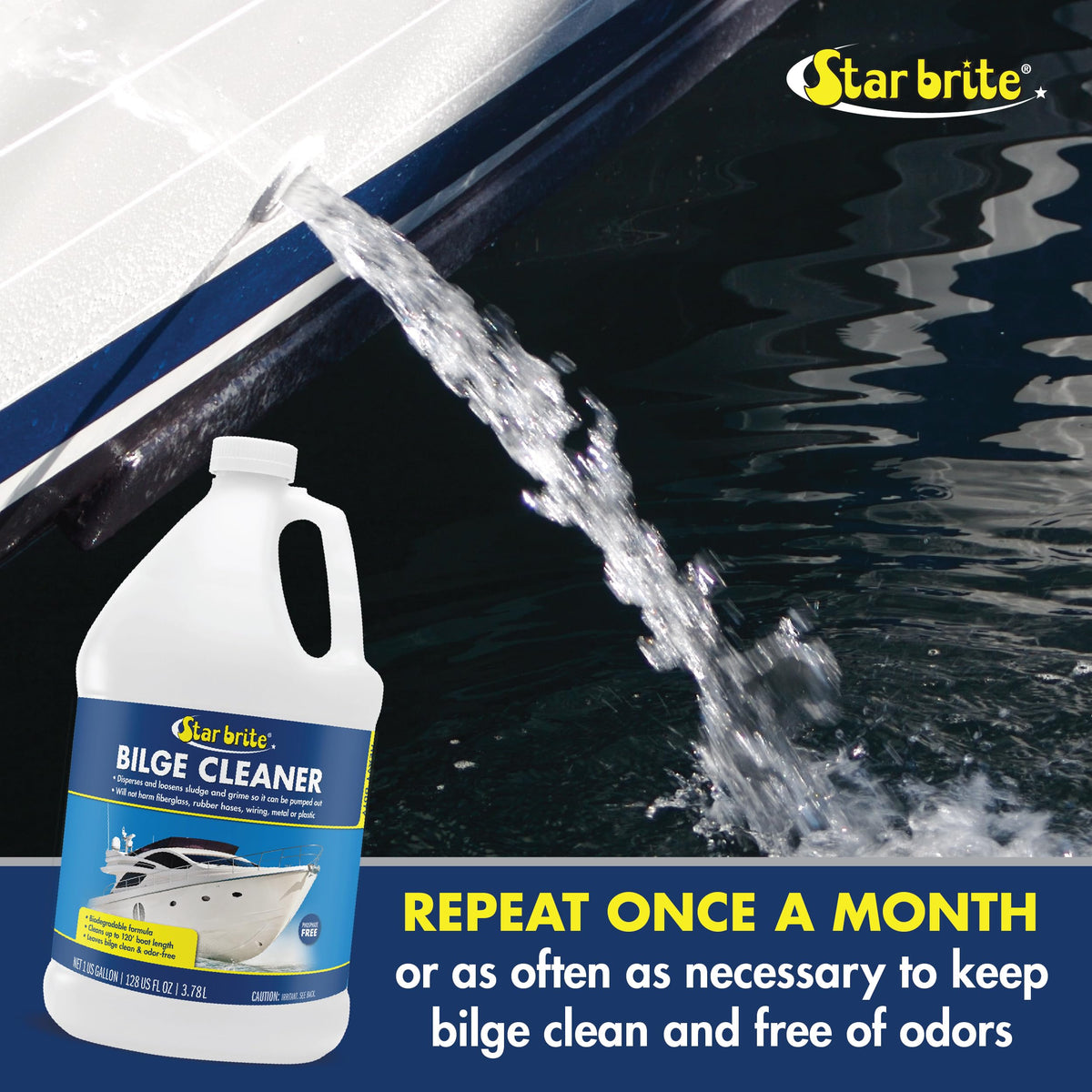 STAR BRITE 080500N STAR BRITE Heavy Duty Bilge Cleaner - Emulsifies Oil, Fuel & Grease