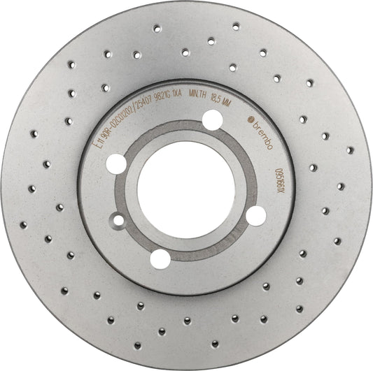 BREMBO 0951661XC02 Brembo 09.5166.1X Xtra UV Coated vented drilled Front Brake Rotor SEAT/VW/VW (SVW) OE# 6N0615301D