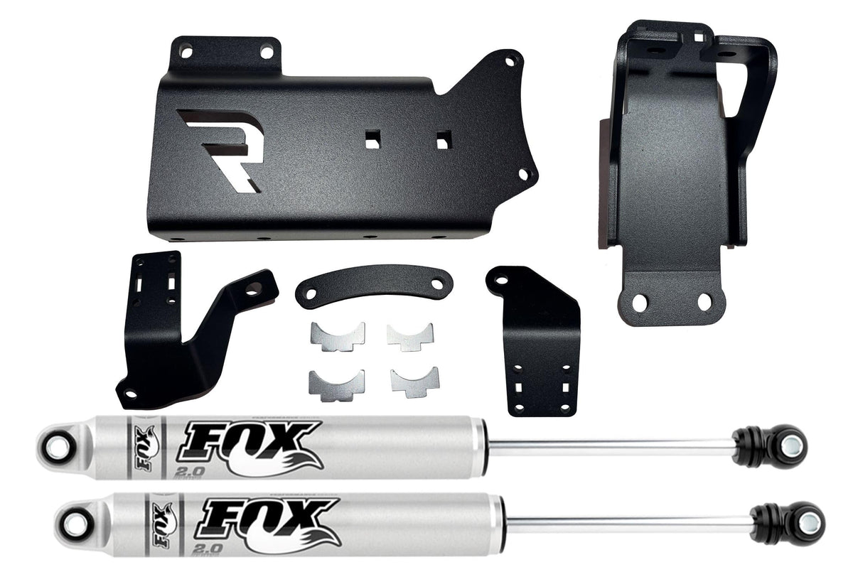 SUPERLIFT 92773-1 SUPERLIFT SUSPENSION Dual Steering Stabilizer Kit for RAM 2500/3500 | Fox 2.0 Series Cylinders | 92773-1 | Fits 2014-2025 RAM 2500/3500 4WD with No Lift to Any Lift Height