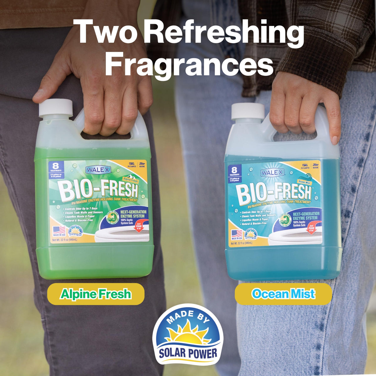WALEX BIOFROM64 Walex Bio-Fresh Liquid RV Black Tank Treatment - Ocean Mist, 64 oz
