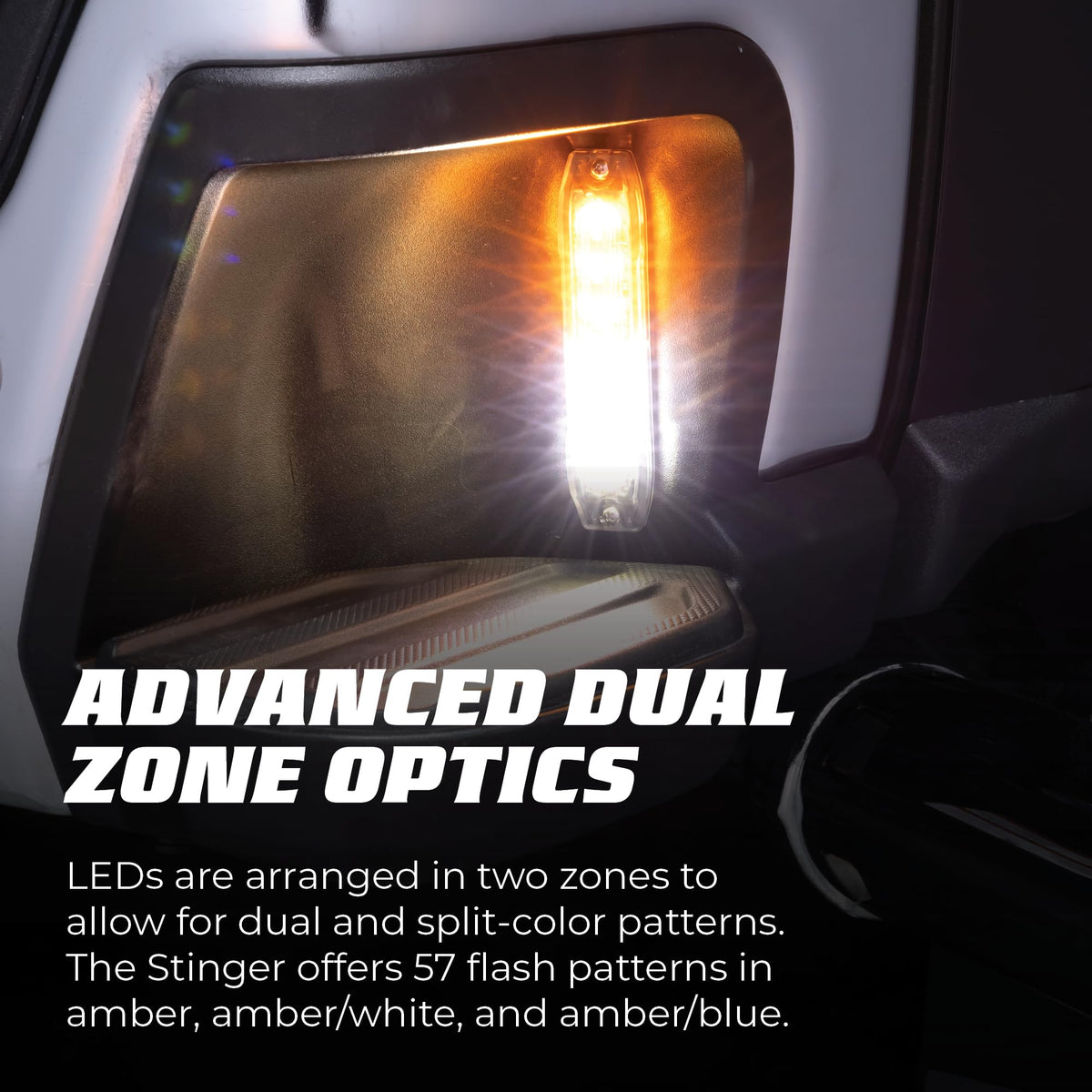 PUTCO 950204 Putco Stinger Lighthead Strobe kit with Amber and White LEDs - 1 Pack