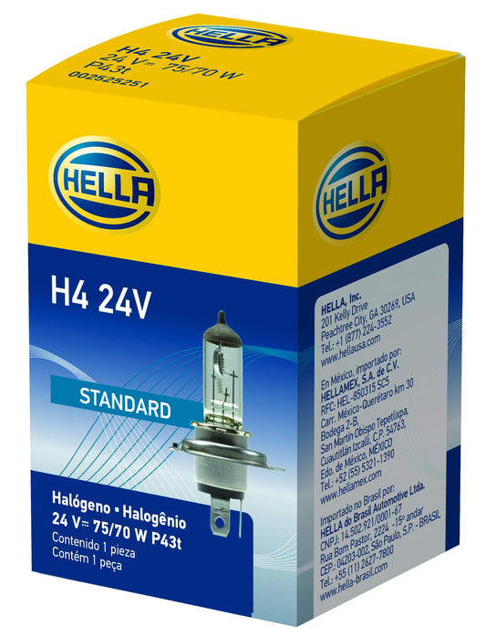 HELLA H4 24V HELLA H4 24V Standard Halogen Bulb, 75/70W
