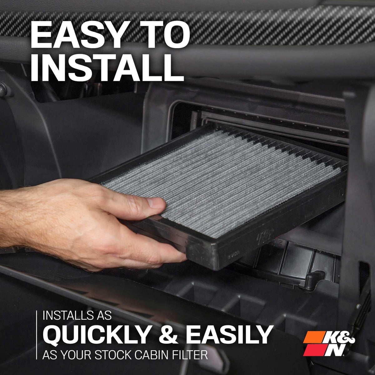 K&N FILTER VF2054 K&N LIFETIME Cabin Air Filter: Washable, Clean Air for your Cabin, VF2054