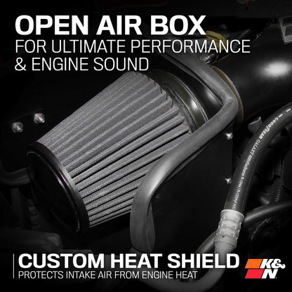 K&N FILTER 71-1561 K&N Cold Air Intake System: Dry-Flow Air Filter, Increase Performance & Towing: Compatible with 2009-2021 RAM/DODGE 1500 Classic, 1500, 2500, 3500, 71-1561