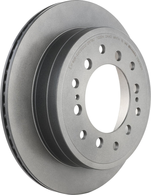 BREMBO 09A33411C02 Brembo 09.A334.11 UV Coated Rear Disc Brake Rotor