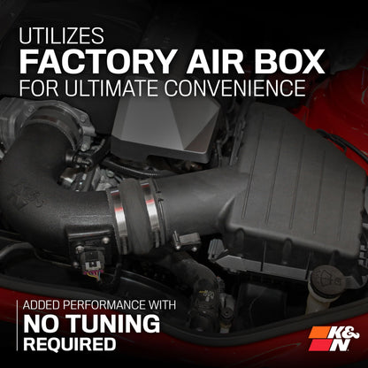 K&N 57-9036 Cold Air Intake System: High-Flow Air Filter