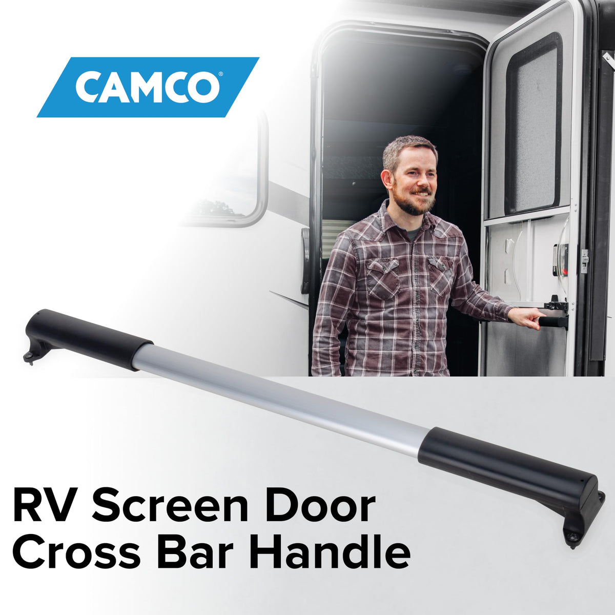 CAMCO 42183 Camco RV Screen Door Cross Bar - Adjusts from 21-5/8 to 28-5/8 Inches
