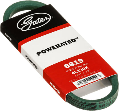 Gates 6819 PoweRated V-Belt, 4L Section, 1/2"" Width