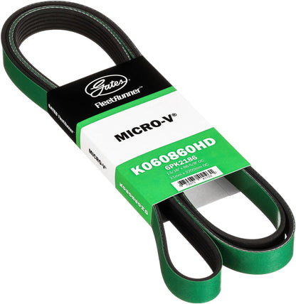 Gates K060860HD FleetRunner Micro-V Serpentine Drive Belt