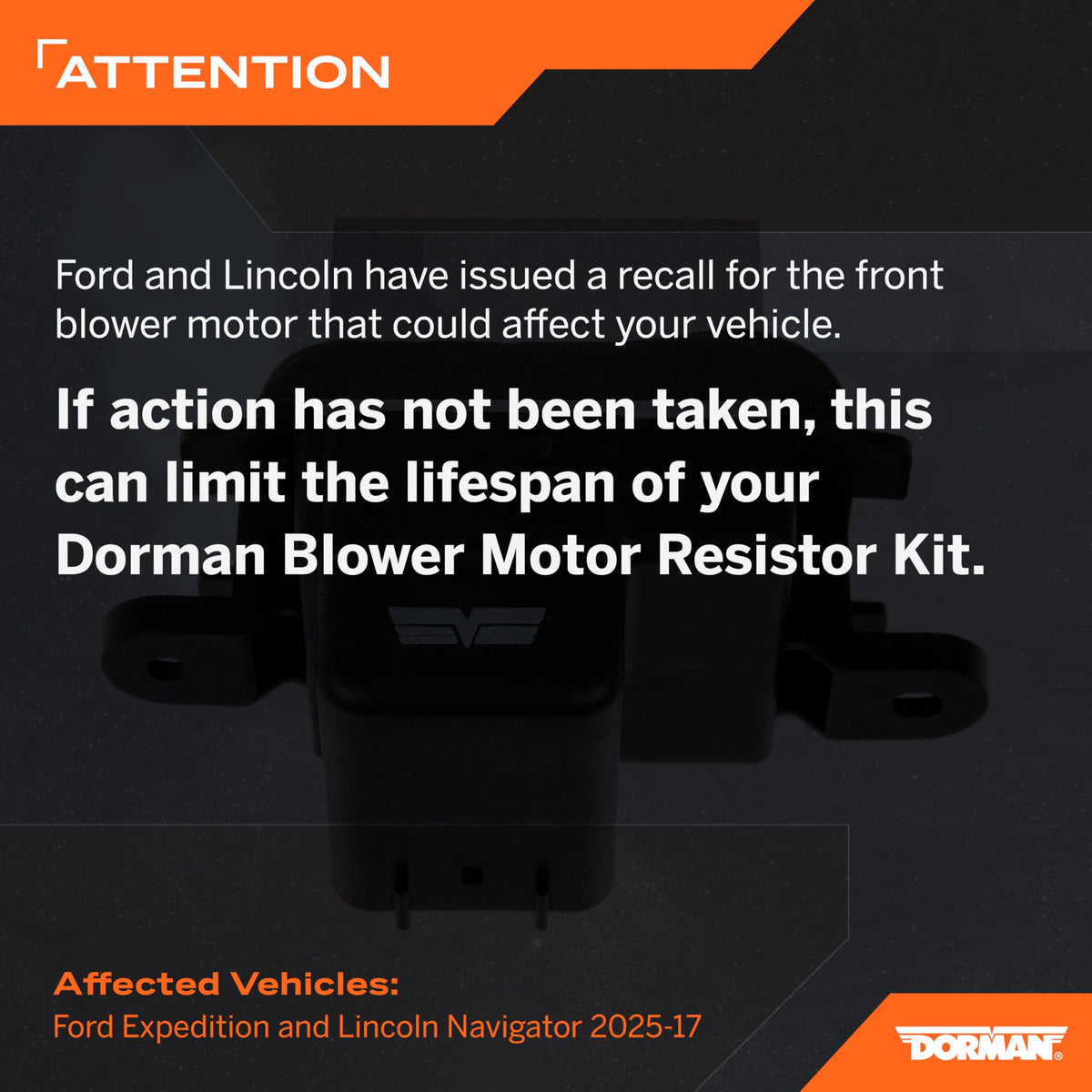 Dorman 973-399 Blower Motor Resistor Kit with Harness