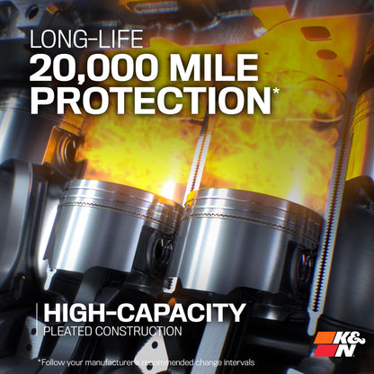 K&N FILTER HP-7046 K&N Premium Oil Filter: 20,000 Mile Engine Protection, High Capacity/High Efficiency: Compatible with 2006-2023 Genesis/Hyundai/KIA: (See Product Description for Select Models) HP-7046