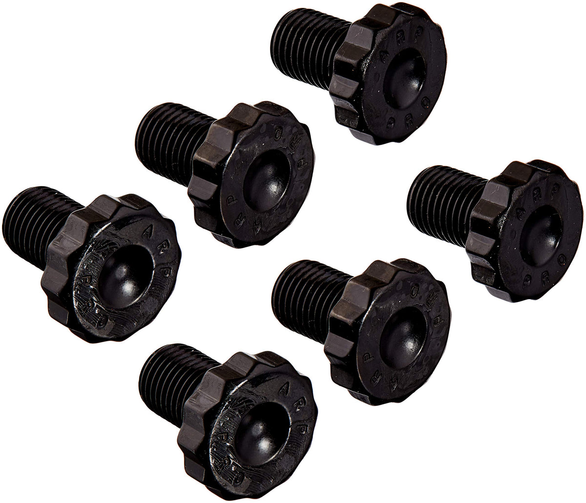 ARP 200-2902 ARP 200-2902 Flexplate Bolt Kit, Pro Series, 7/16-20 in Thread, 0.680 in Long, 12 Point Head, Chromoly, Black Oxide, Set of 6