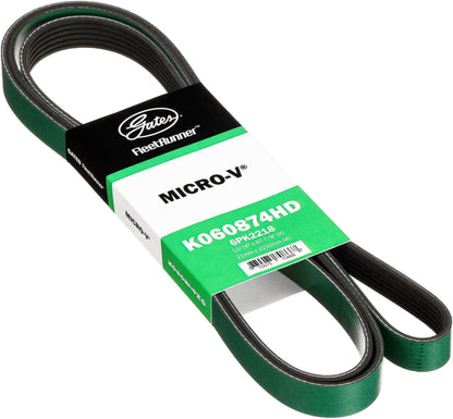 Gates K060874HD Genuine Automotive V-Ribbed Belt (Heavy Duty