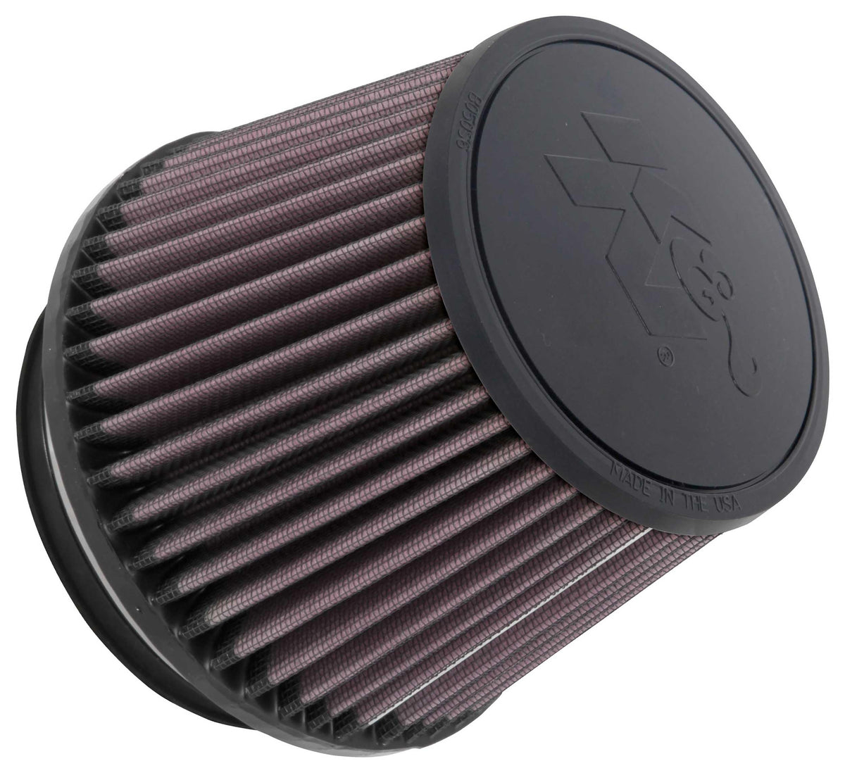 K&N FILTER RU-1005 K&N High-Flow Original Lifetime Universal Clamp-On Air Filter:Performance, Premium, Washable: Flange Diameter: 4.5 In, Filter Height: 4.5 In, Flange Length: 0.625 In, Shape: Round Tapered, RU-1005