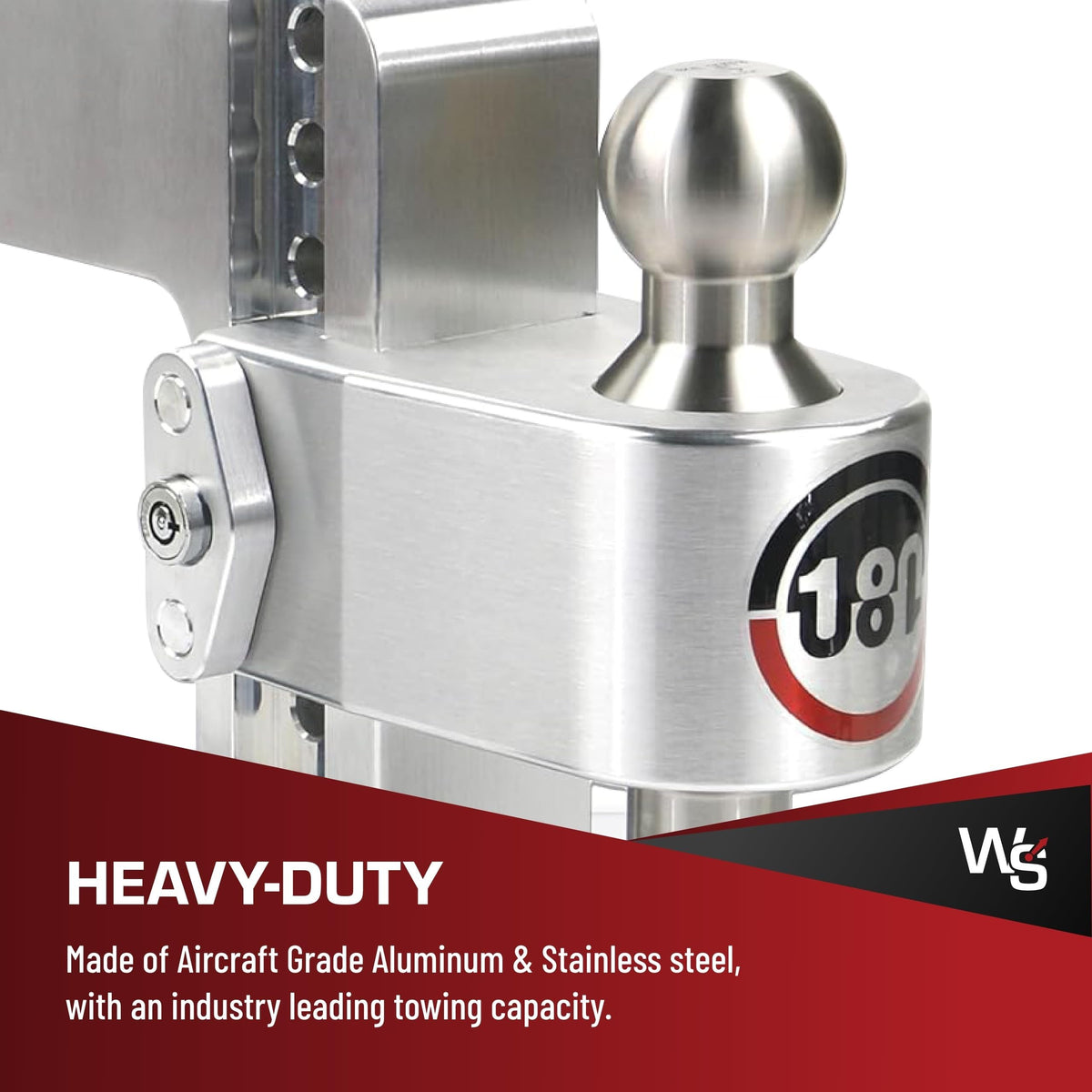 WEIGH SAFE LTB6-3 Weigh Safe Trailer Hitch Ball Mount, 6" Drop, 3" Receiver, SS Balls