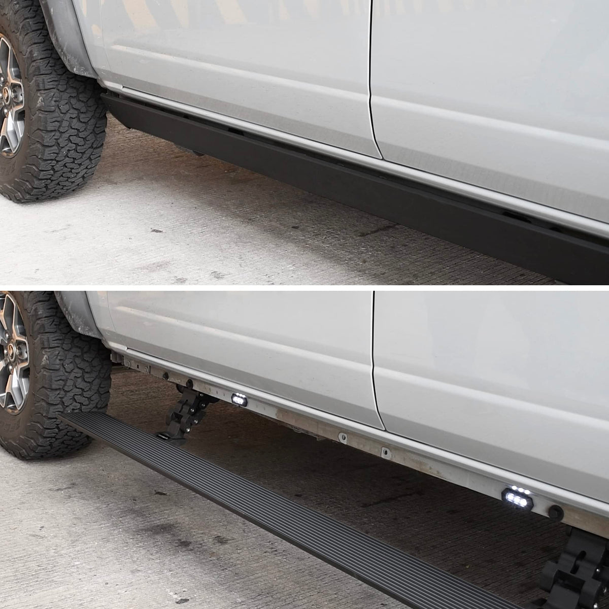 GO RHINO 20404887PC Go Rhino - 20404887PC - GO RHINO E-Board Series Steps POWD