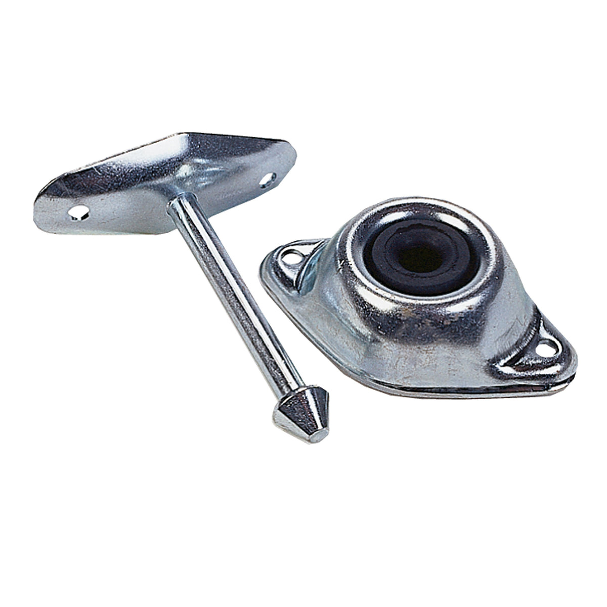 JR PRODUCTS 10284 JR Products 10284 Plunger Door Holder - Straight, 3",Silver