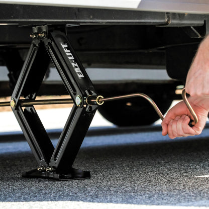 CAMCO 48830 Camco EAZ-Lift 24-inch Stabilizing RV Scissor Jacks - Features a 7,500 lb Load Capacity - Heavy-Duty Steel Construction - Set of 2 (48830)