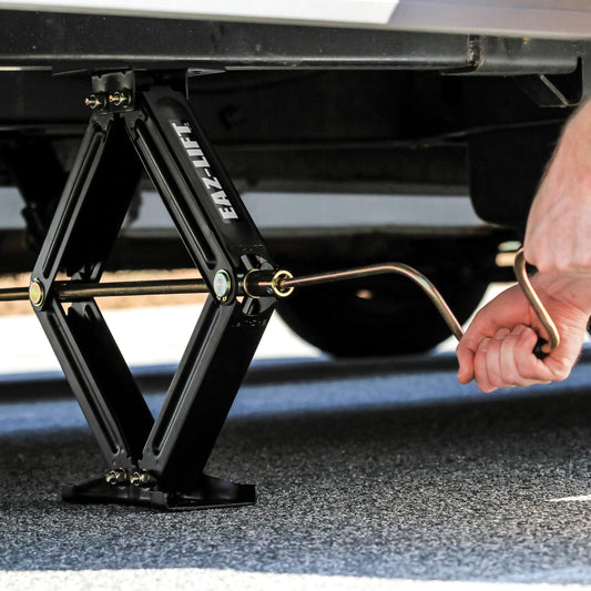CAMCO 48830 Camco EAZ-Lift 24-inch Stabilizing RV Scissor Jacks - Features a 7,500 lb Load Capacity - Heavy-Duty Steel Construction - Set of 2 (48830)
