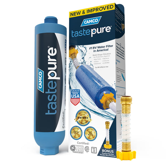 CAMCO 40013 Camco 40013 TastePURE KDF/Carbon Water Filter , Blue