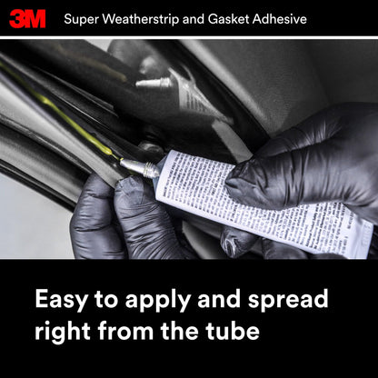 3M 08008 3M Black Super Weatherstrip and Gasket Adhesive, 08008, 5 fl oz, 1 Per Pack