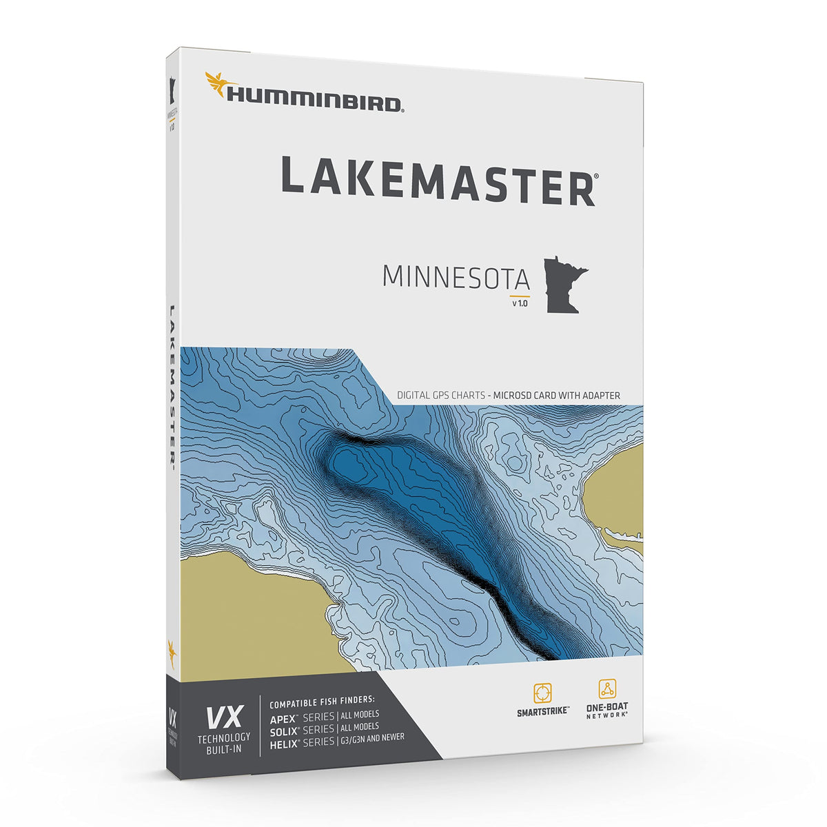 HUMMINBIRD 601006-1 Humminbird LakeMaster Minnesota V1 Map SD Card for Fish Finders