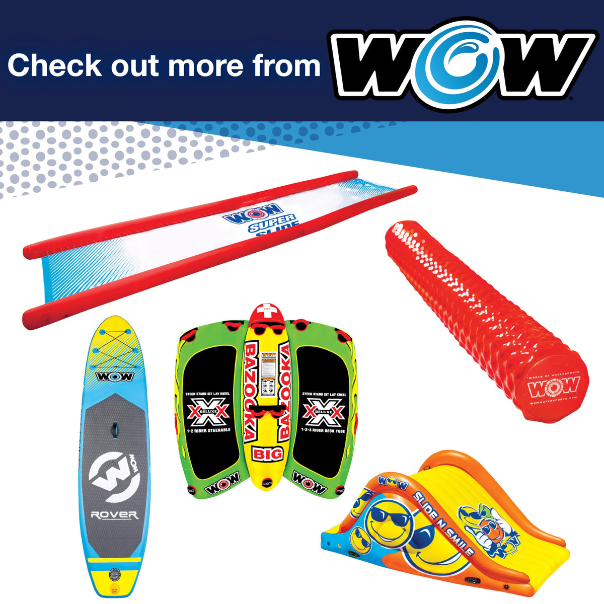 WOW SPORTS 13-4020 WOW Sports Electric Air Inflator, Air Pumps for Inflatables, Towables and Others, Comes with DC Power Adapter and Cord, 1.0 PSI