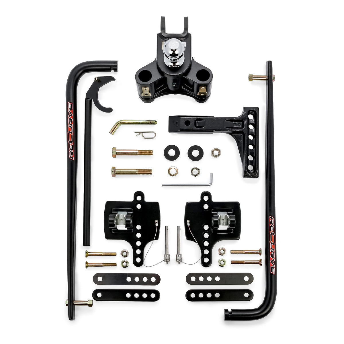 CAMCO 48734 Camco Eaz-Lift ReCurve R6 Weight Distribution Hitch, 1200 lb Kit with 2 5/16″ Ball