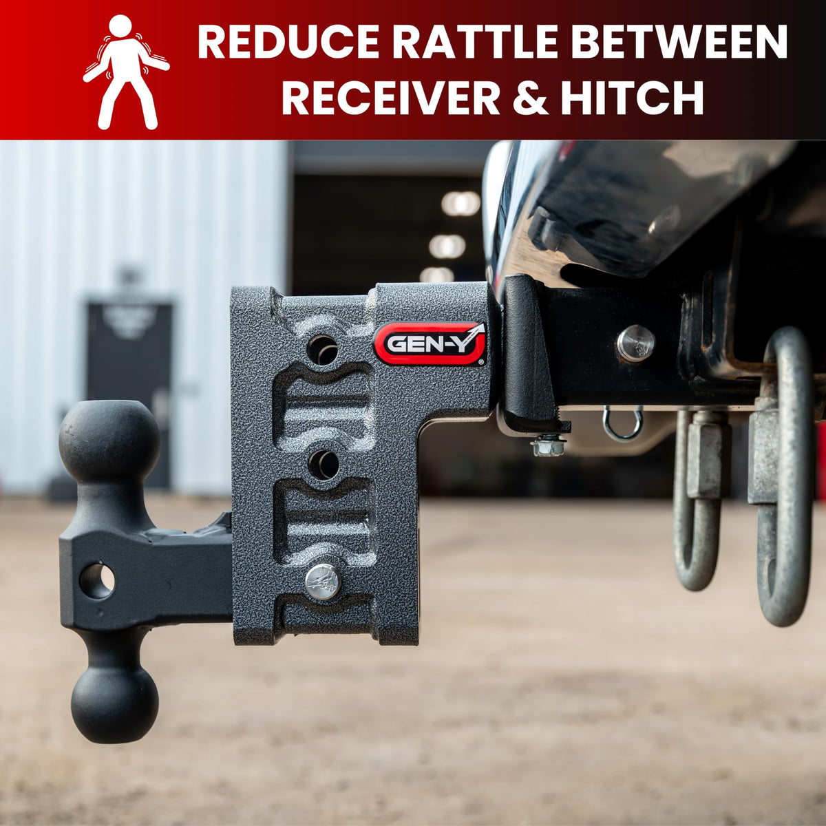 GEN-Y HITCH GH-102229 GEN-Y Hitch Bolt-On Anti-Rattle Tightener for 2" Receiver Hitch