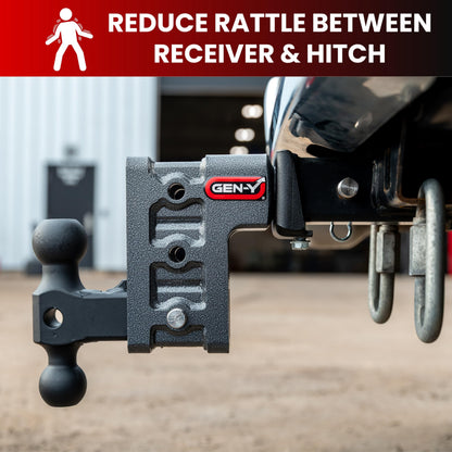 GEN-Y HITCH GH-102229 GEN-Y Hitch Bolt-On Anti-Rattle Tightener for 2" Receiver Hitch