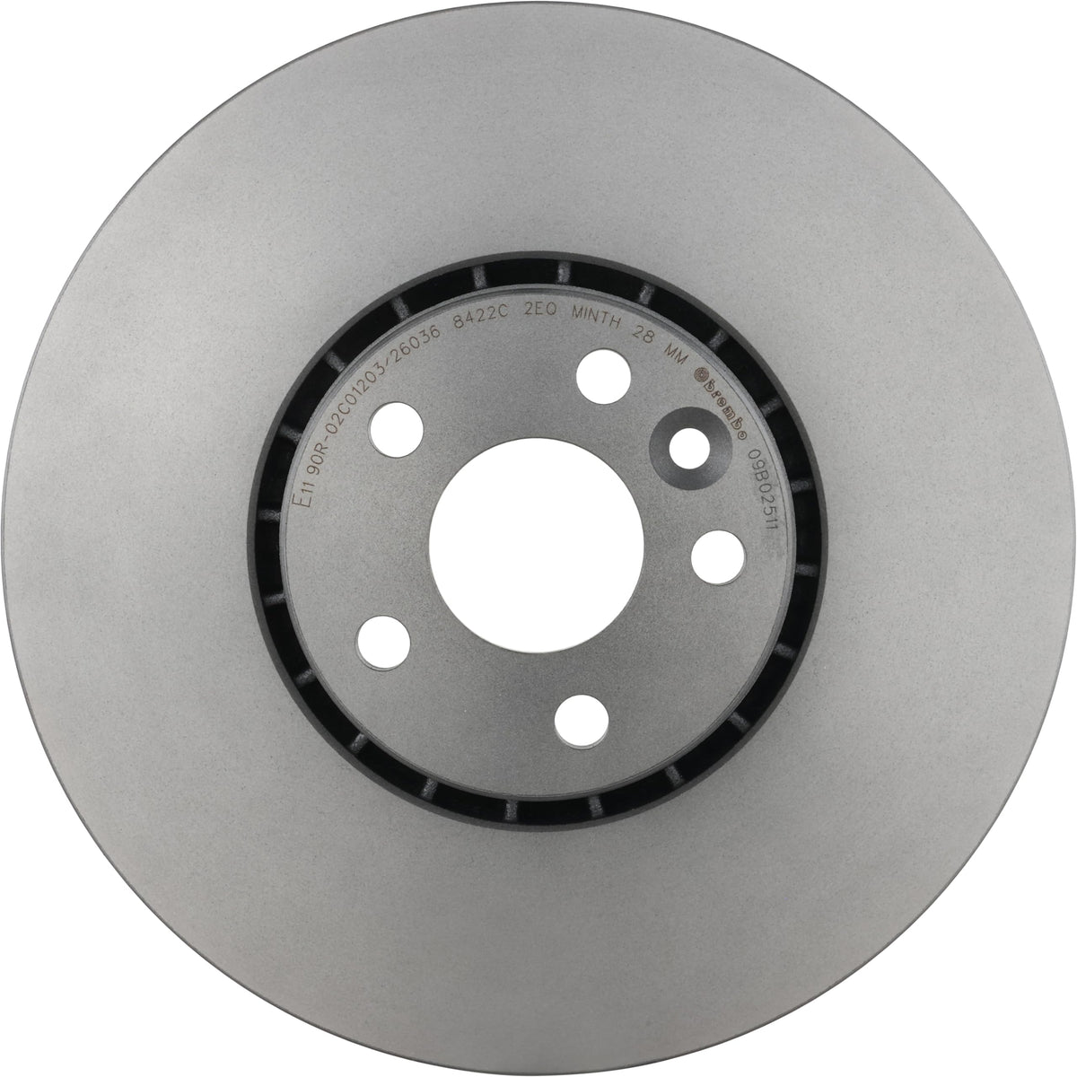 BREMBO 09B02511C02 Brembo 09.B025.11 UV Coated vented Front Brake Rotor VOLVO/VOLVO ASIA OE# 31277342
