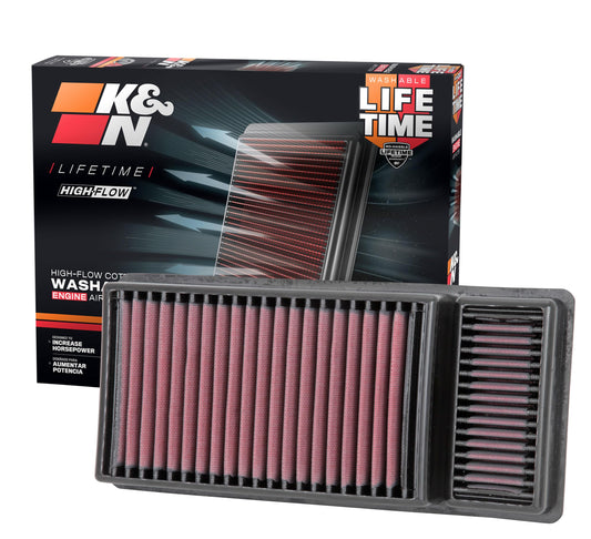 K&N FILTER 33-5010 K&N Performance Diesel High-Flow Lifetime Engine Air Filter: Increase Power: Premium, Washable: Compatible with 2011-2016 FORD: F250, F350, F450, F550, F650, 33-5010