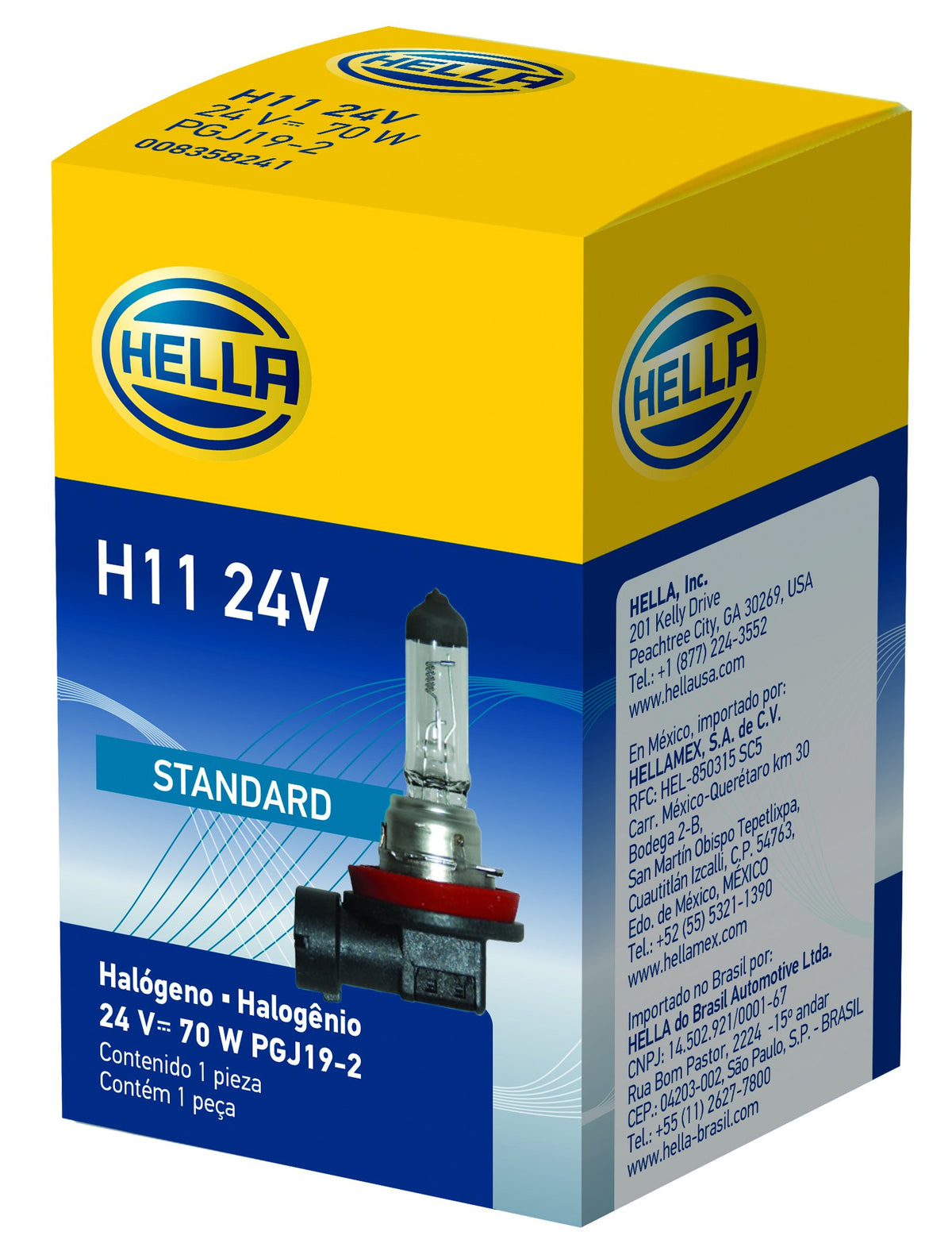 HELLA H1 24V HELLA H1 24V Standard Halogen Bulb, 70W