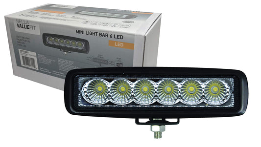 Hella 357203001 ValueFit Mini Light Bar (6 LED, Flood Beam