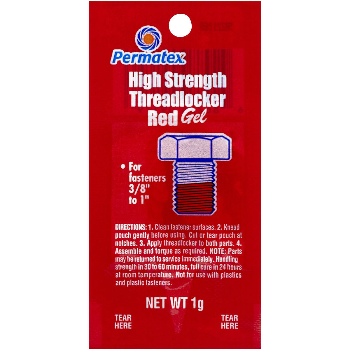 PERMATEX 09979 Permatex 09979 Counterman's Choice High Strength Threadlocker Red