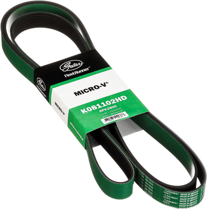 Gates K081102HD FleetRunner Micro-V Serpentine Drive Belt