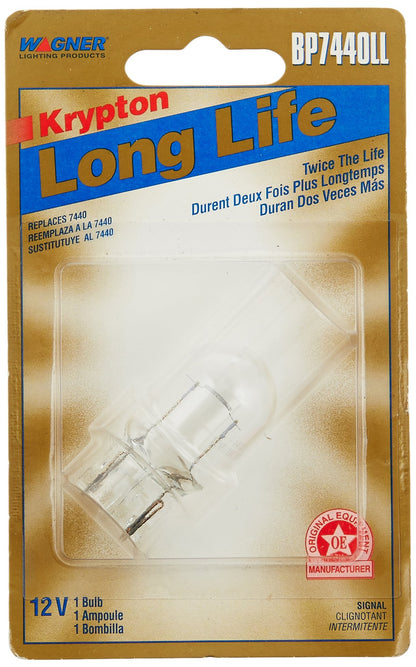 WAGNER BP7440LL Wagner Lighting BP7440LL Long Life Multi-Purpose Light Bulb Card of 1