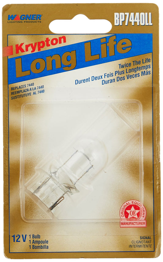 WAGNER BP7440LL Wagner Lighting BP7440LL Long Life Multi-Purpose Light Bulb Card of 1