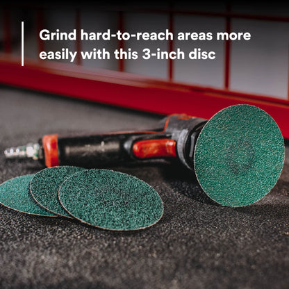 3M 36535 3M Green Corps Roloc Disc, 36535, 60 grit, 3 in, 25 Discs