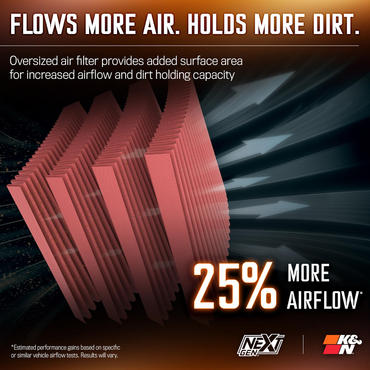 K&N FILTER 50-1565 K&N NextGen Cold Air Intake System: High-Flow Cotton Filter: Compatible with 2025 RAM 1500 RHO; 50-1565