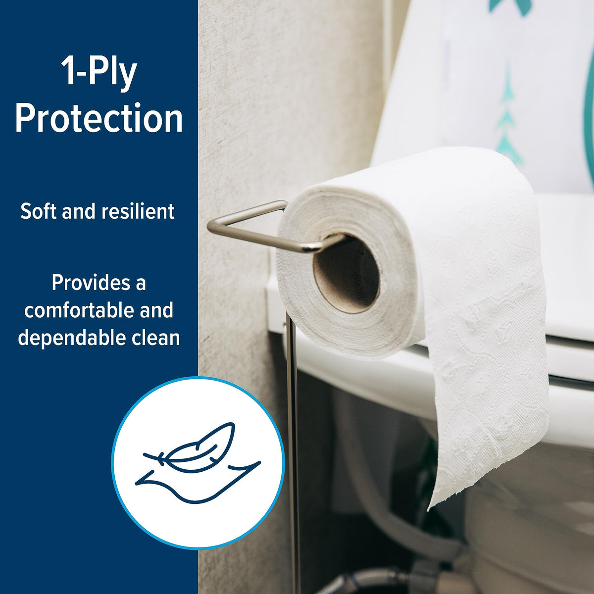 CAMCO 40276 Camco 40276 Toilet Tissue, 1 Pack of 4 Rolls, White