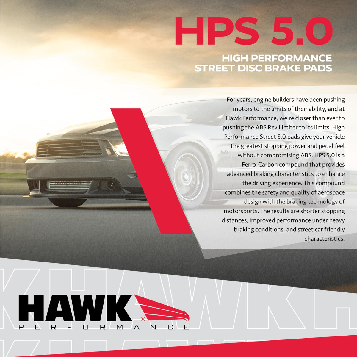 Hawk HB925B.597 Performance HPS 5.0 Street Brake Pads