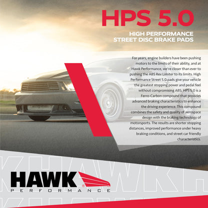 Hawk HB616B.607 Performance HPS 5.0 Street Brake Pads