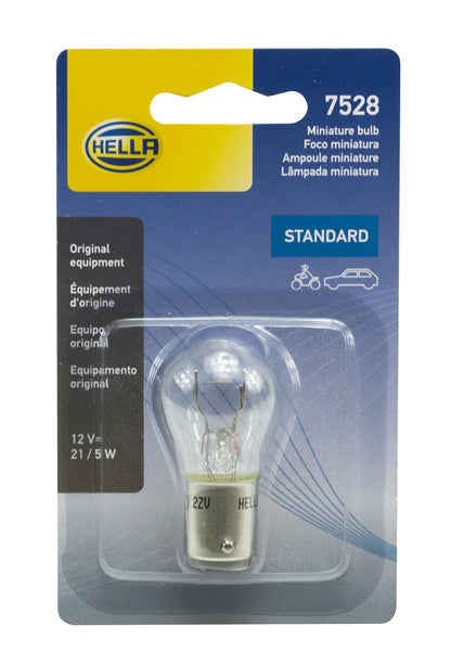 Hella 7528SB BULB 7528 12V 21/5W BAY15D S8 SB
