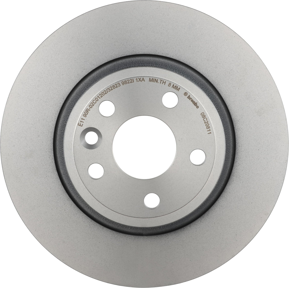 BREMBO 08C20811C02 Brembo 08.C208.11 UV Coated solid Brake Rotor JAGUAR/JAGUAR (CHERY)/LAND ROVER/LAND ROVER (CHERY) OE# LR061388
