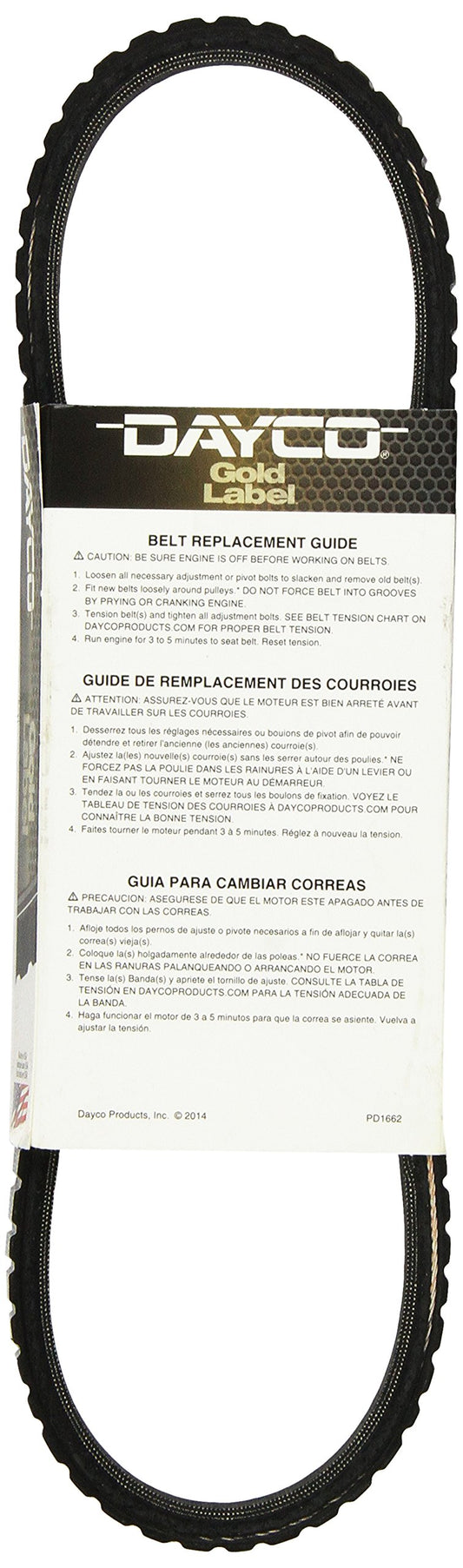 DAYCO 17260 Dayco 17260 46-98 NUMEROUS APPLICATIONS