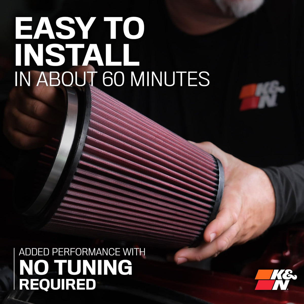 K&N FILTER 63-1592 K&N Cold Air Intake System: High-Flow Air Filter, Increase Performance & Towing: Compatible with 2013-2018 RAM: 2500, 63-1592