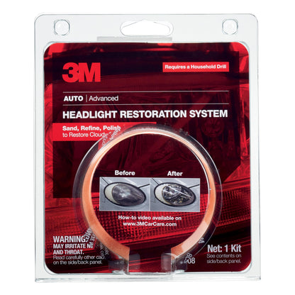 3M 39008 3M Headlight Lens Restoration System, 39008, 1 Kit