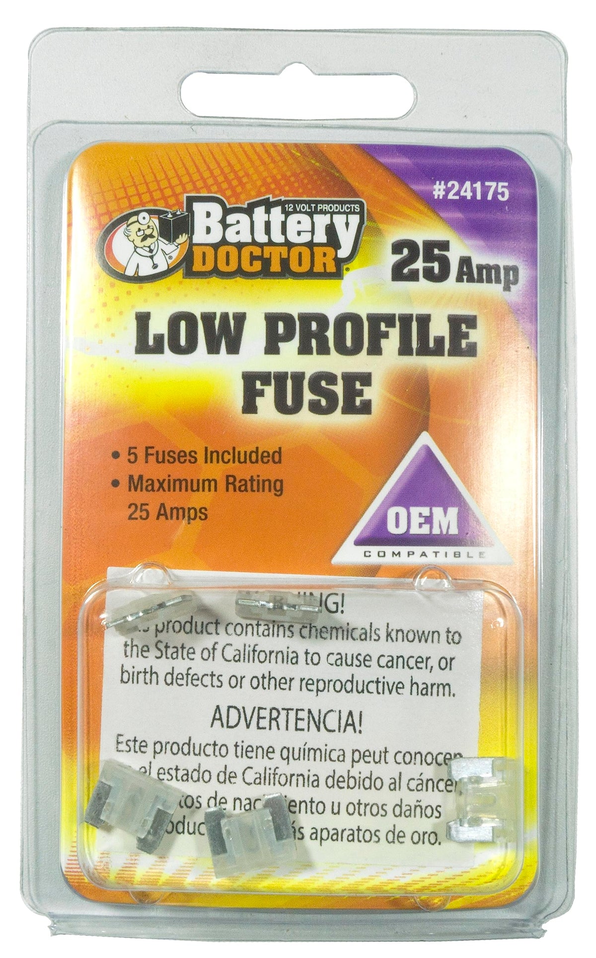 Wirthco 24175 Low Profile ATM Mini Fuse, 5 Pack